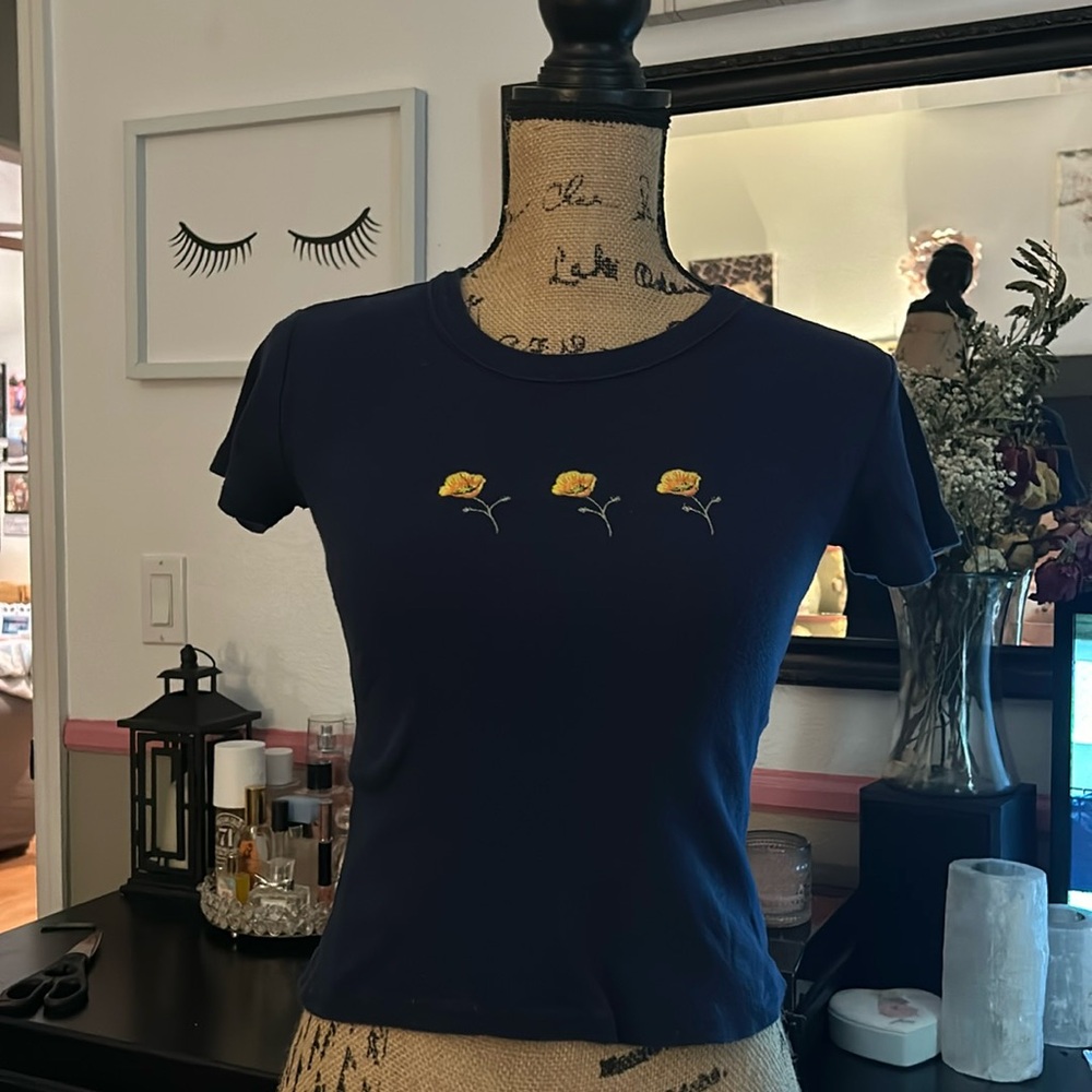 Brandy melville one size fits all baby tee.